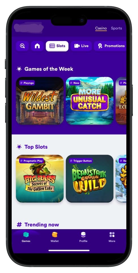 Screenshot showing cv999 bet App interface with intuitive menus and game choices